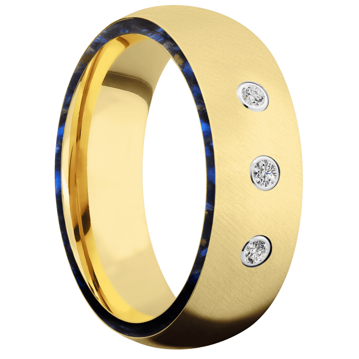 14K Yellow Gold + Anglesatin Finish