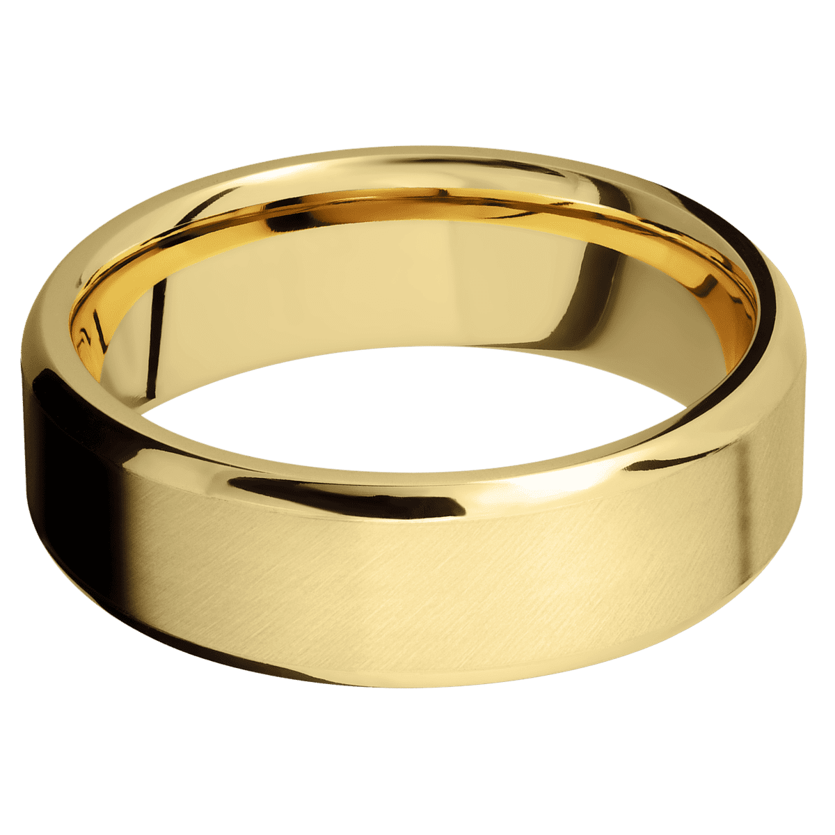 14K Yellow Gold + Anglesatin , Polish Finish