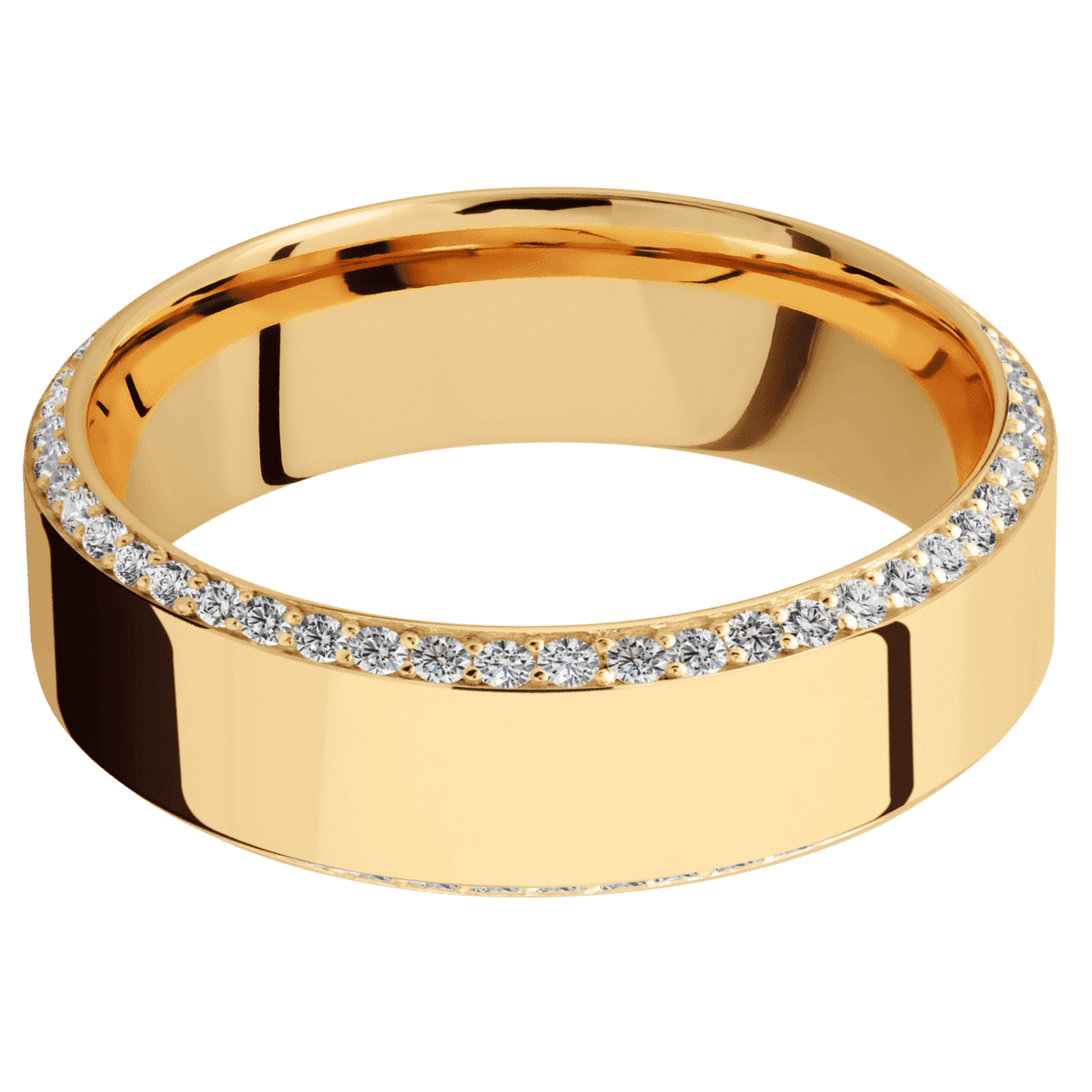 14K Yellow Gold + Polish , Polish Finish