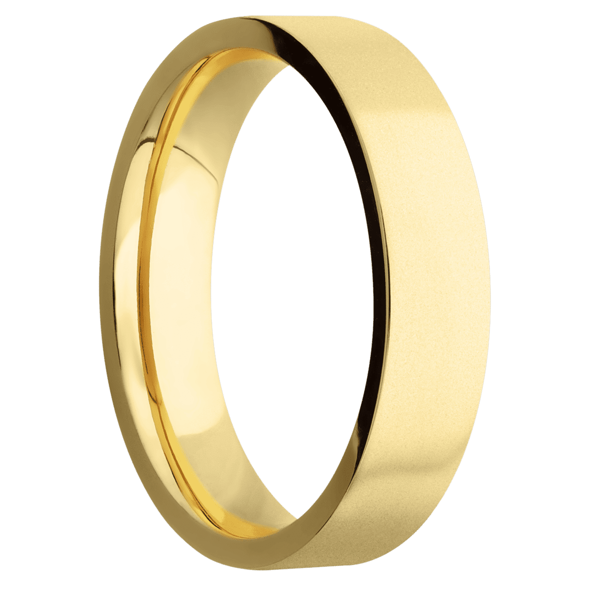 14K Yellow Gold + Bead Finish