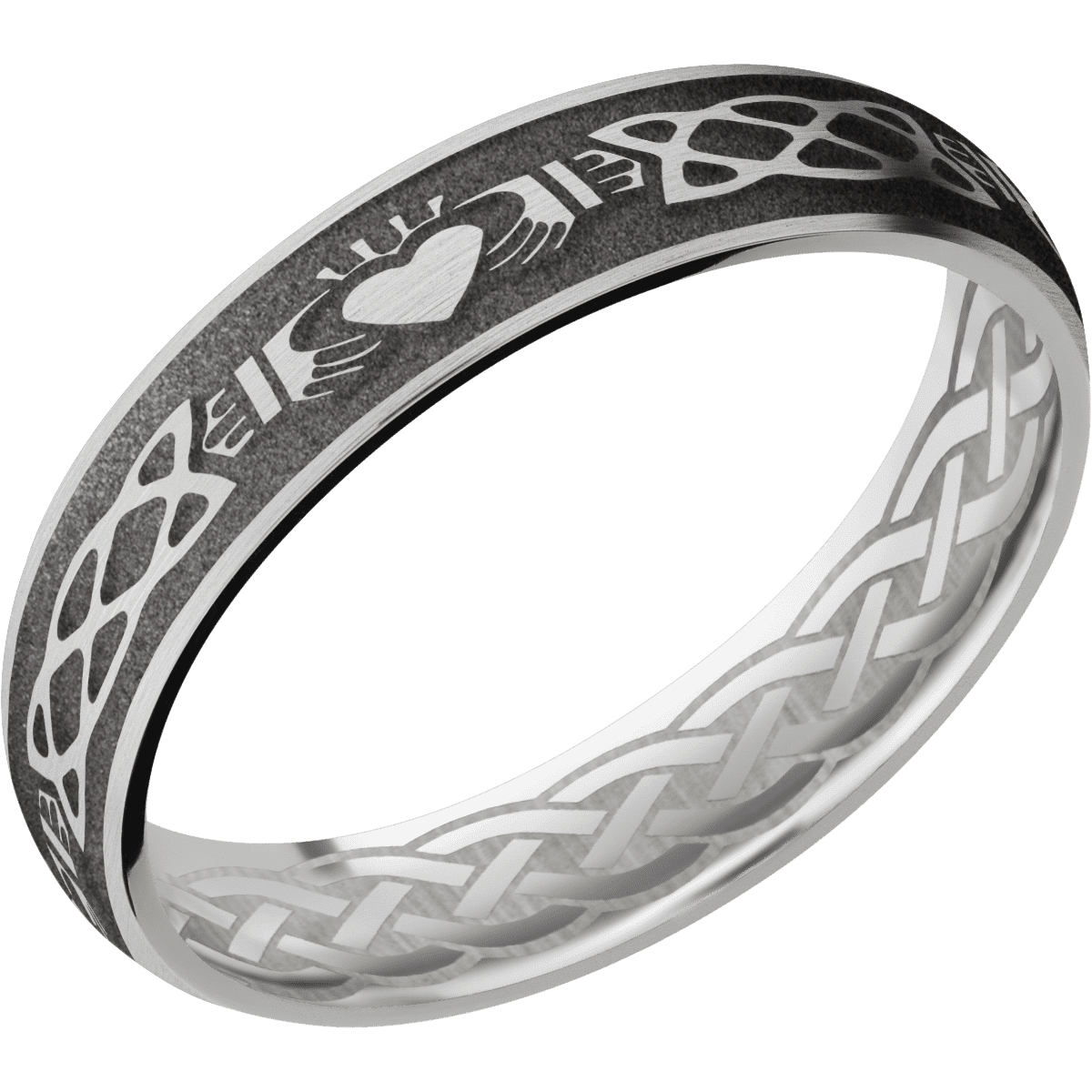 10K White Gold + Satin Finish