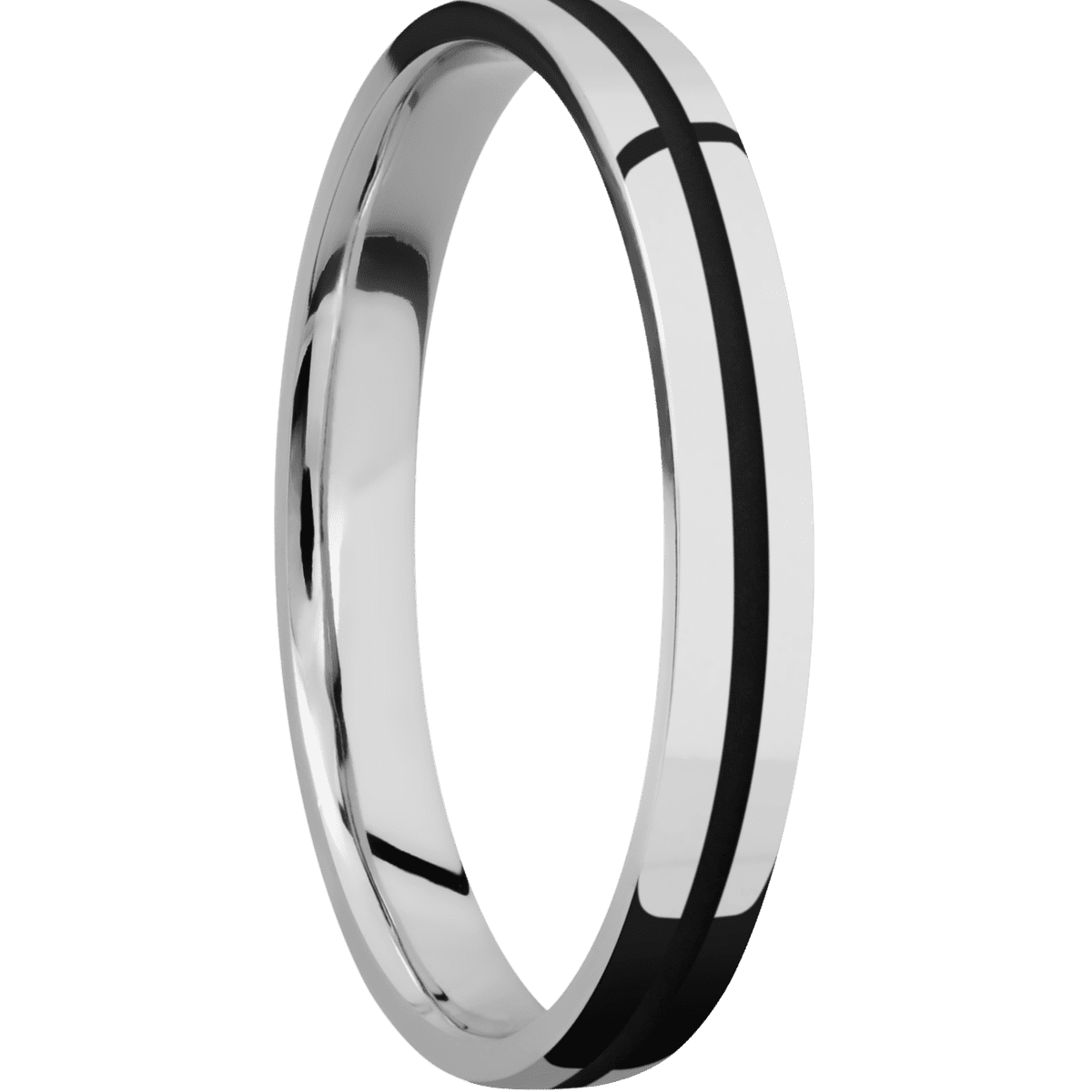 Palladium Silver + Polish Finish