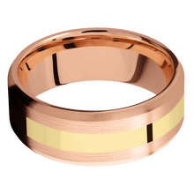 18K Rose Gold + Satin , Satin Finish