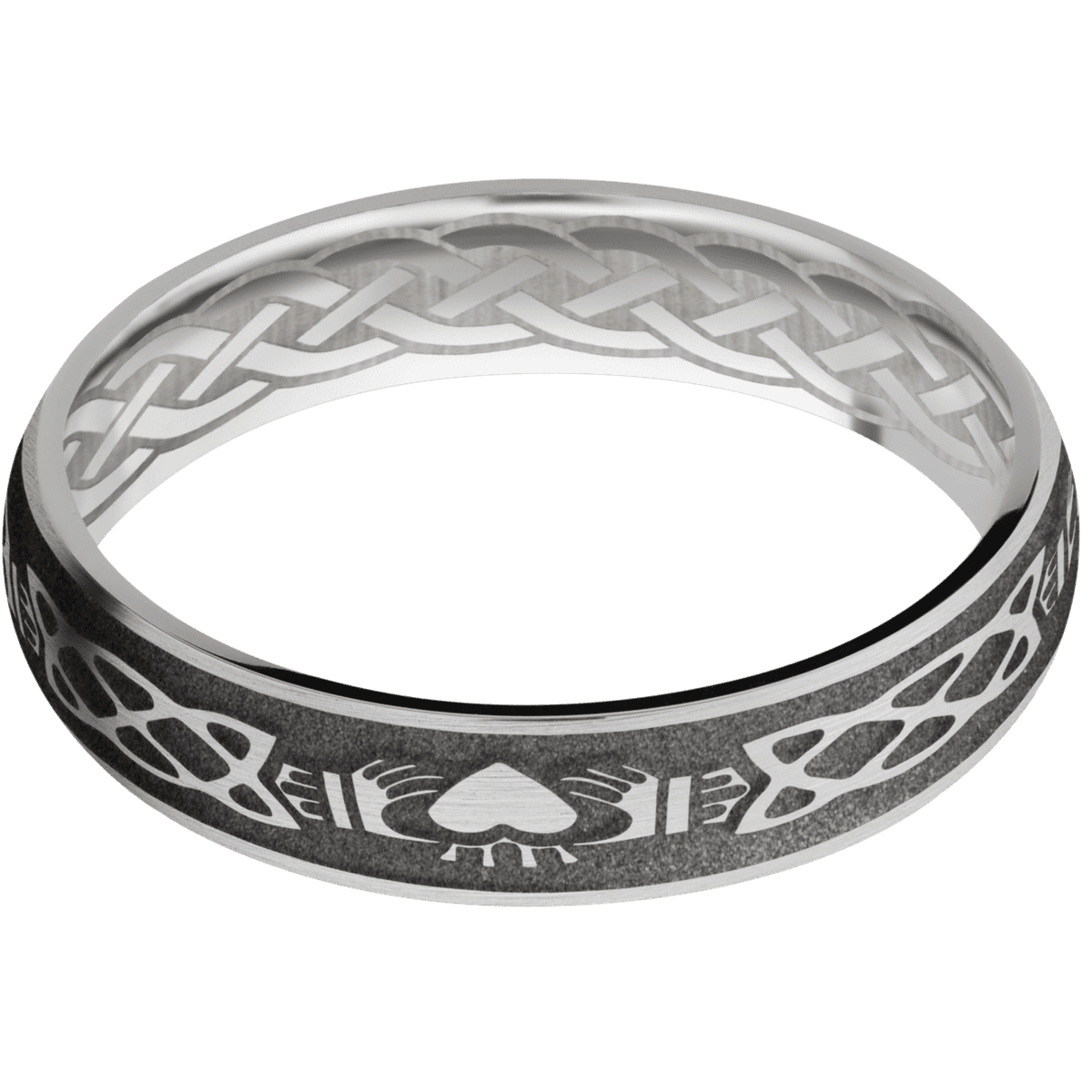 10K White Gold + Satin Finish