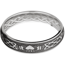 10K White Gold + Satin Finish