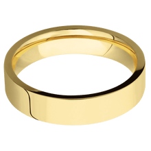 14K Yellow Gold + Polish Finish