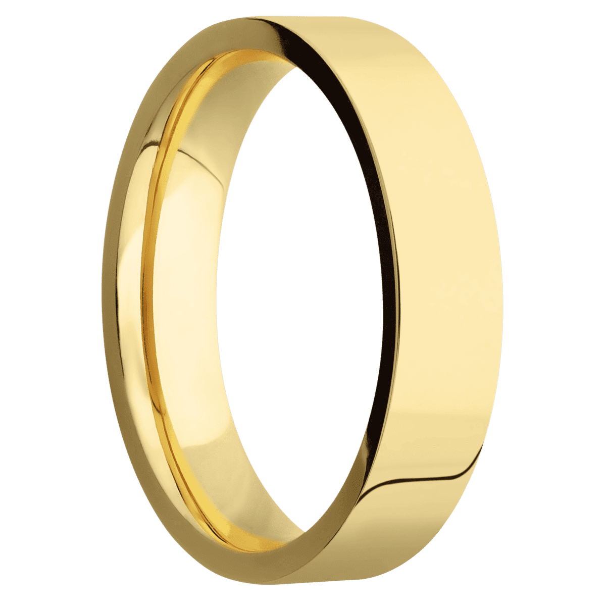 14K Yellow Gold + Polish Finish