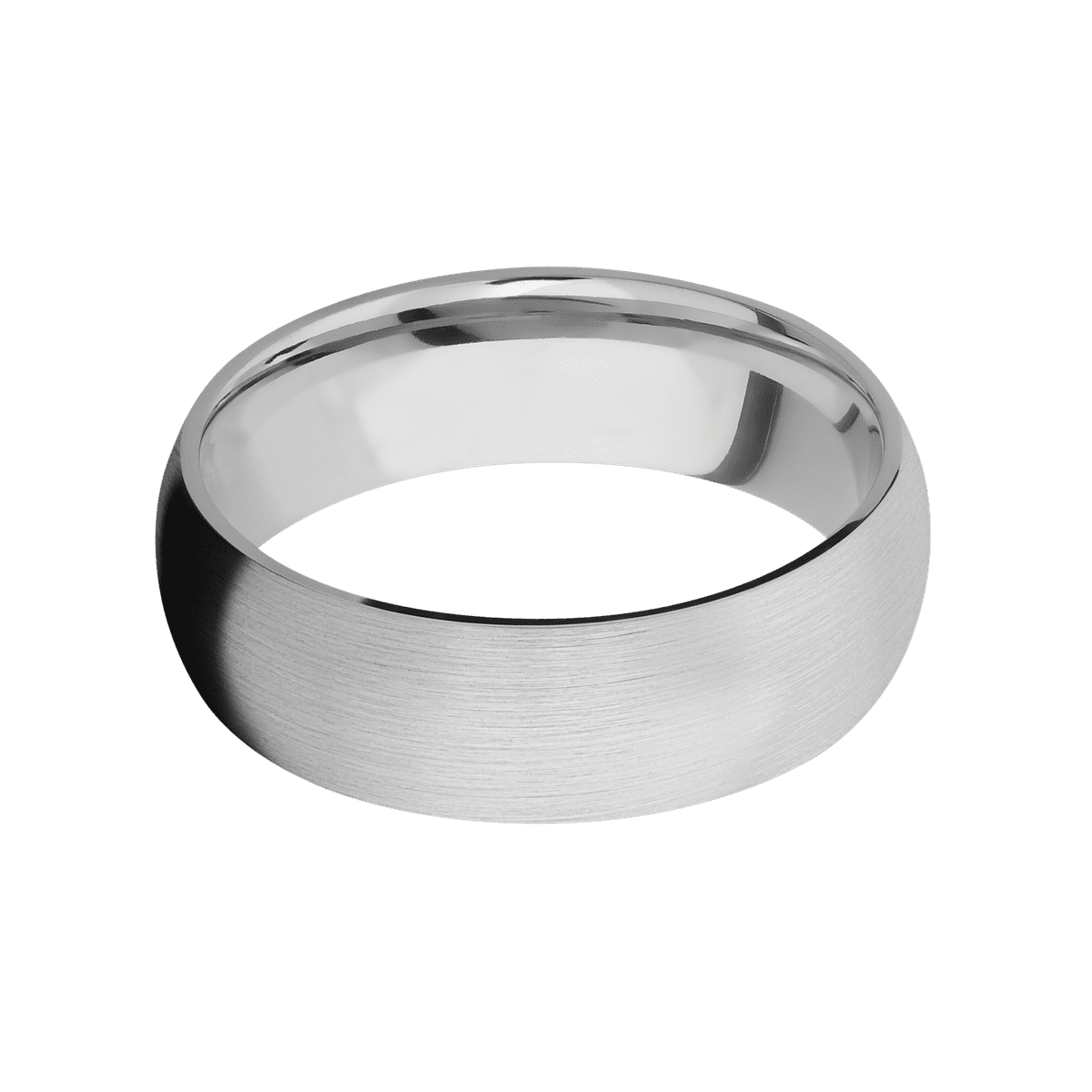14K White Gold + Satin Finish