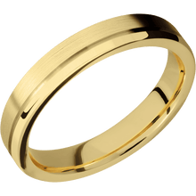 14K Yellow Gold + Satin , Polish Finish