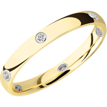 18K Yellow Gold + Polish Finish