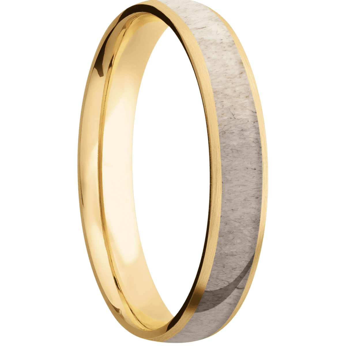 10K Yellow Gold + Satin Finish