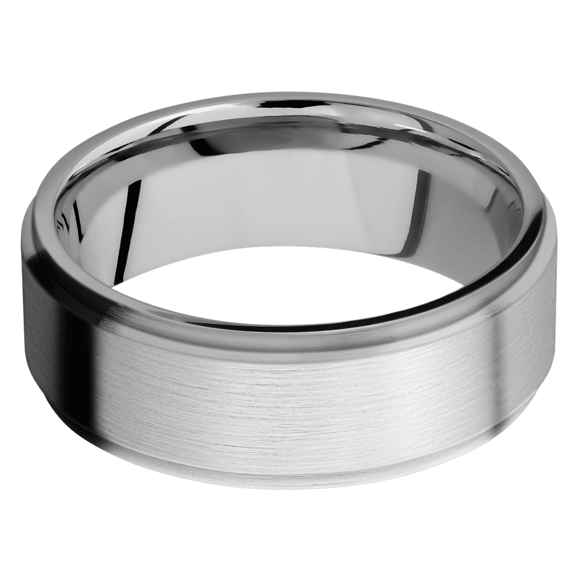 14K White Gold + Satin , Satin Finish