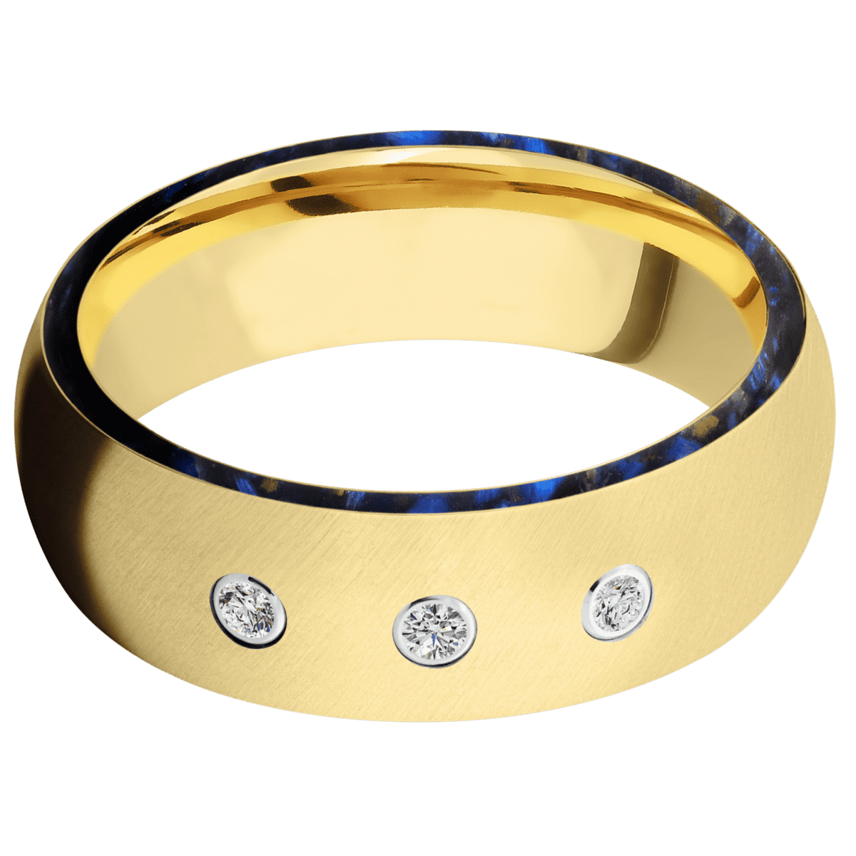 14K Yellow Gold + Anglesatin Finish