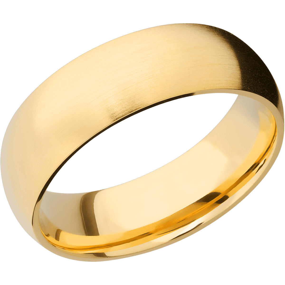 18K Yellow Gold + Satin Finish