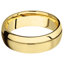 22K Yellow Gold + Satin , Polish Finish