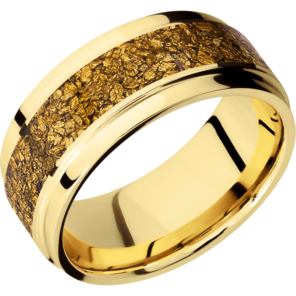14K Yellow Gold + Polish , Polish Finish