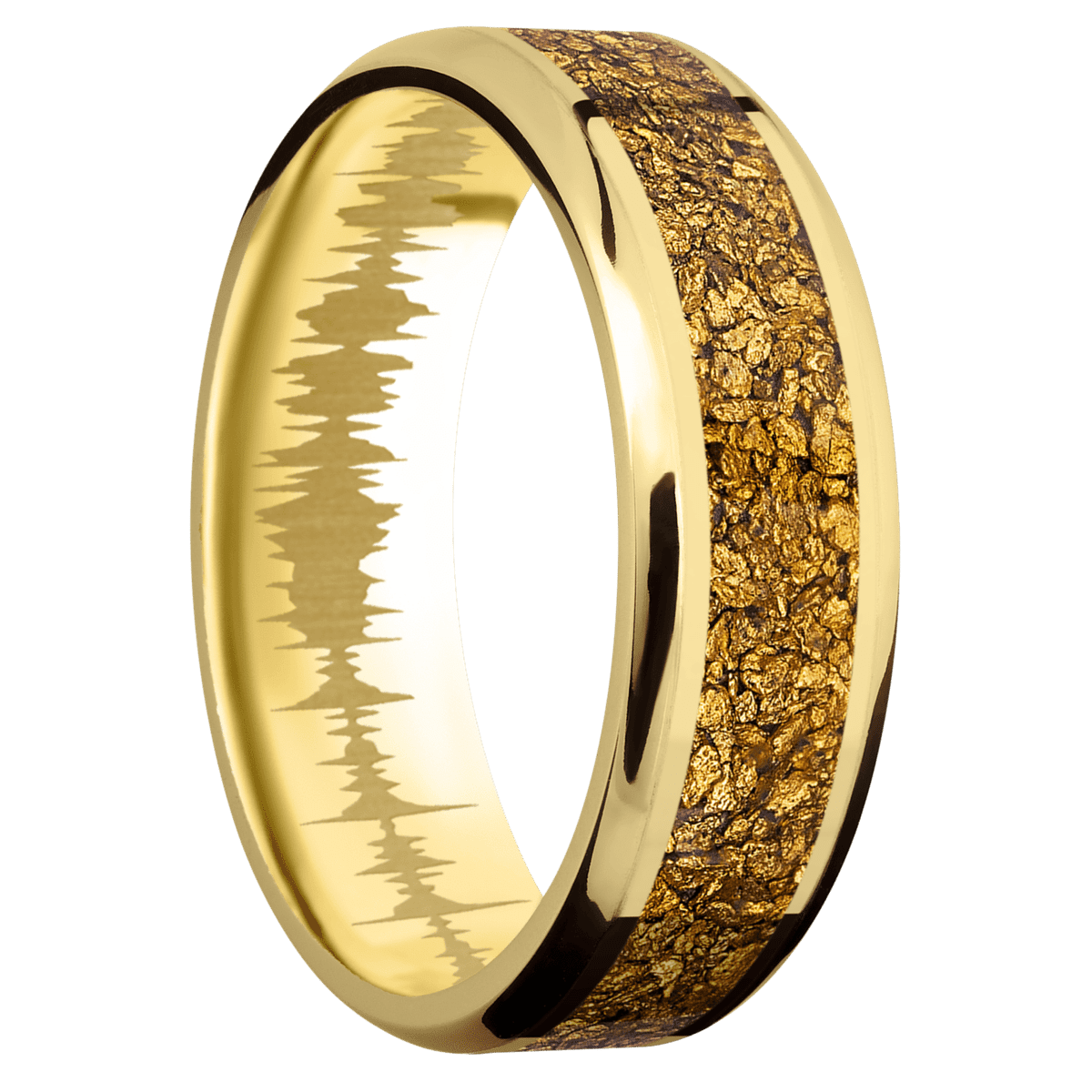 14K Yellow Gold + Polish , Polish Finish