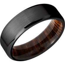 Zirconium + Satin , Polish Finish + Cocobolo
