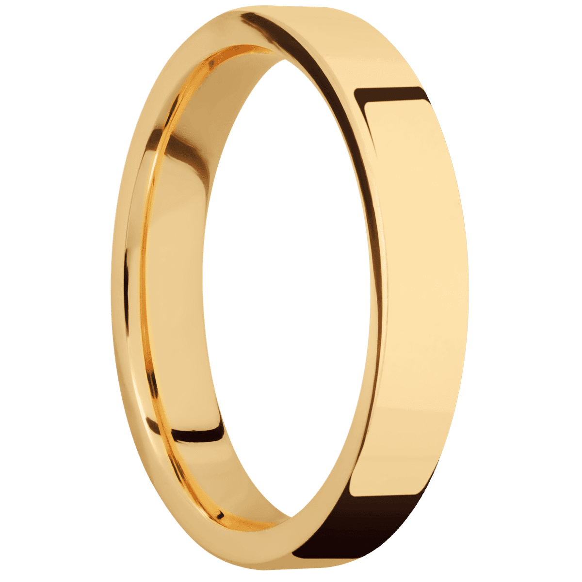 14K Yellow Gold + Polish Finish