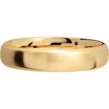 14K Yellow Gold + Satin , Polish Finish