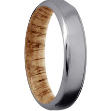 Tantalum + Anglesatin , Polish Finish + Natural Oak