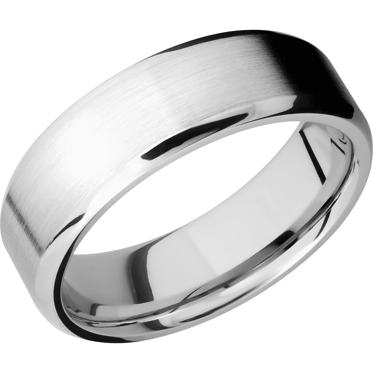 10K White Gold + Satin , Polish Finish