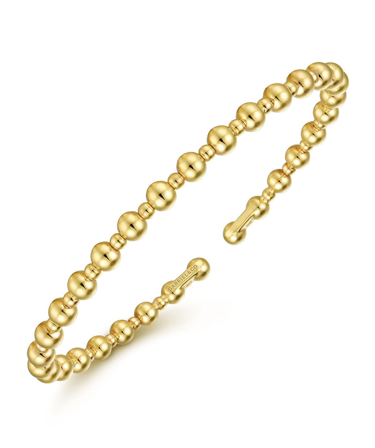 14K Yellow Gold Bujukan Open Bangle