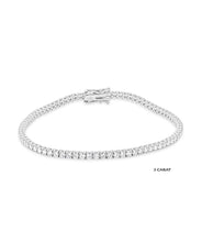 14K White Gold Lab Grown Diamond Tennis Bracelets