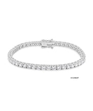 14K White Gold Lab Grown Diamond Tennis Bracelets