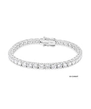 14K White Gold Lab Grown Diamond Tennis Bracelets