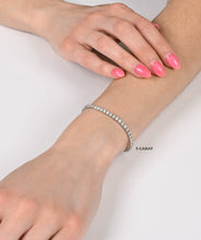 14K White Gold Lab Grown Diamond Tennis Bracelets