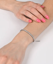 14K White Gold Lab Grown Diamond Tennis Bracelets