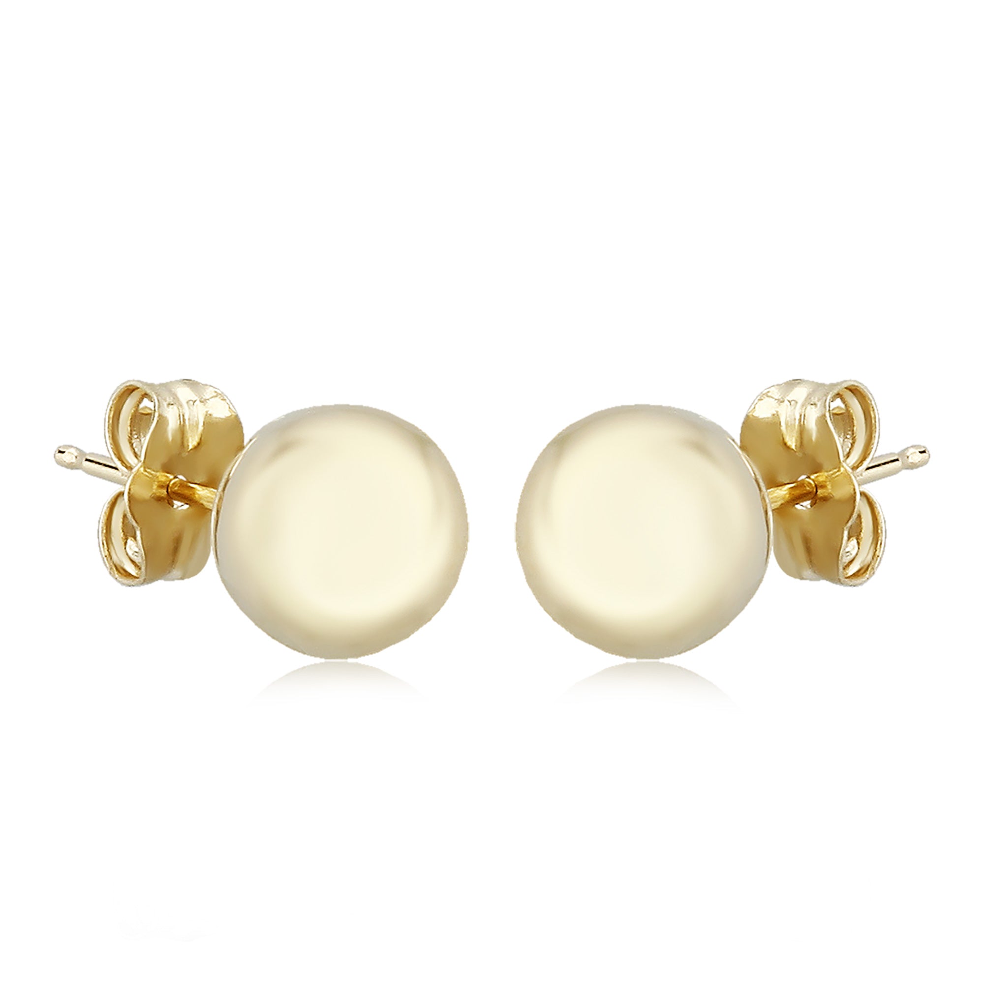 14K Yellow Gold 6MM Ball Stud