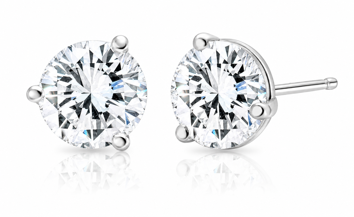 Bellman's GIA Certified Diamond Stud Earrings