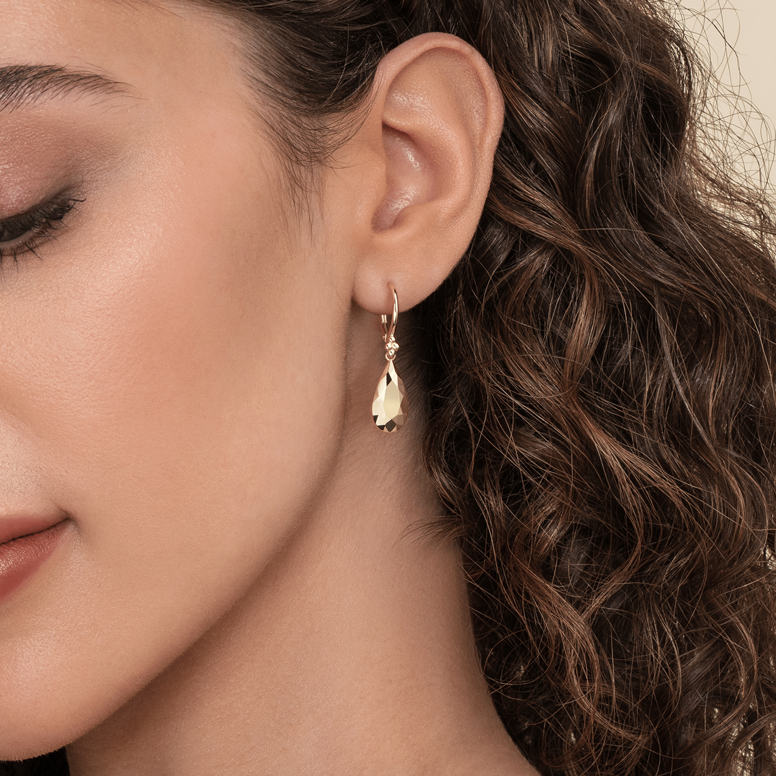Bujukan Clover - 14K Yellow Gold Drop Earrings-Bujukan