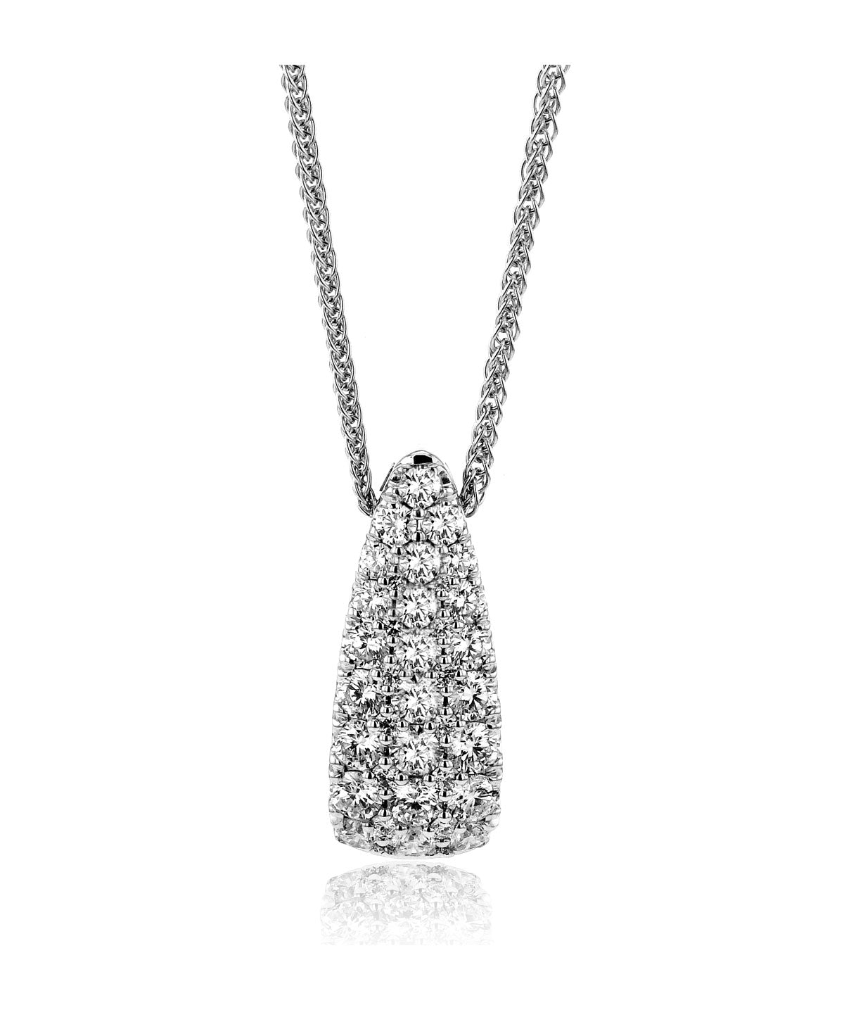 Simon G. 18KW DIAMOND PENDANT ON 18" ADJUSTABLE CHAIN