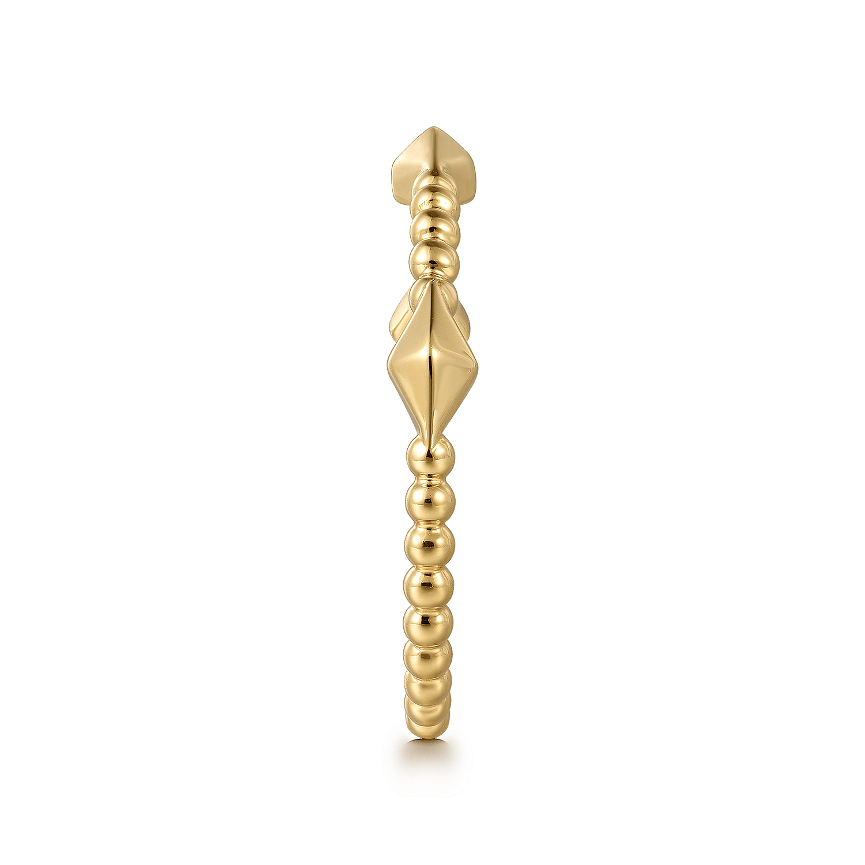 14K Yellow Gold Pyramid Classic Ring-Bujukan