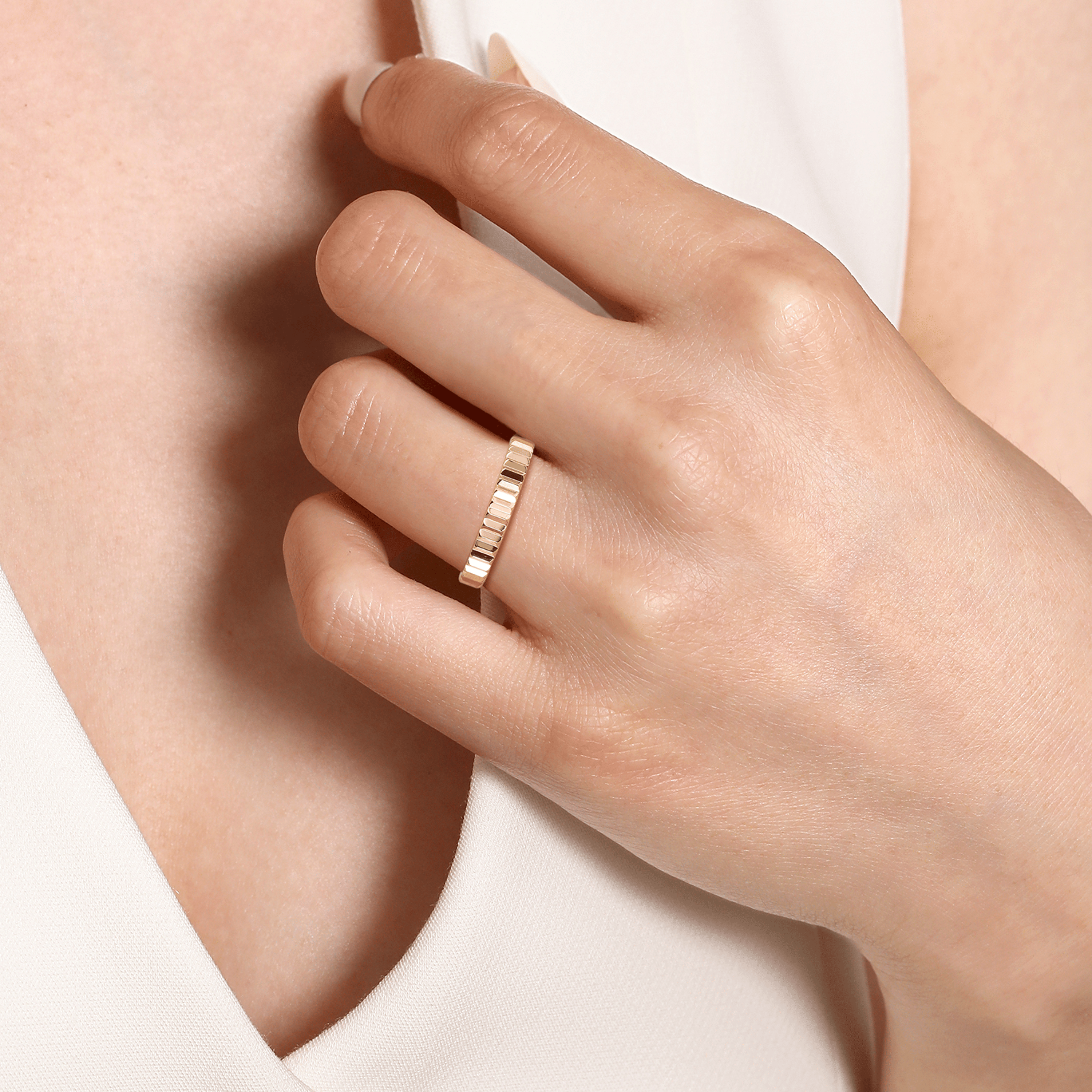 14K Yellow Gold Stackable Ring