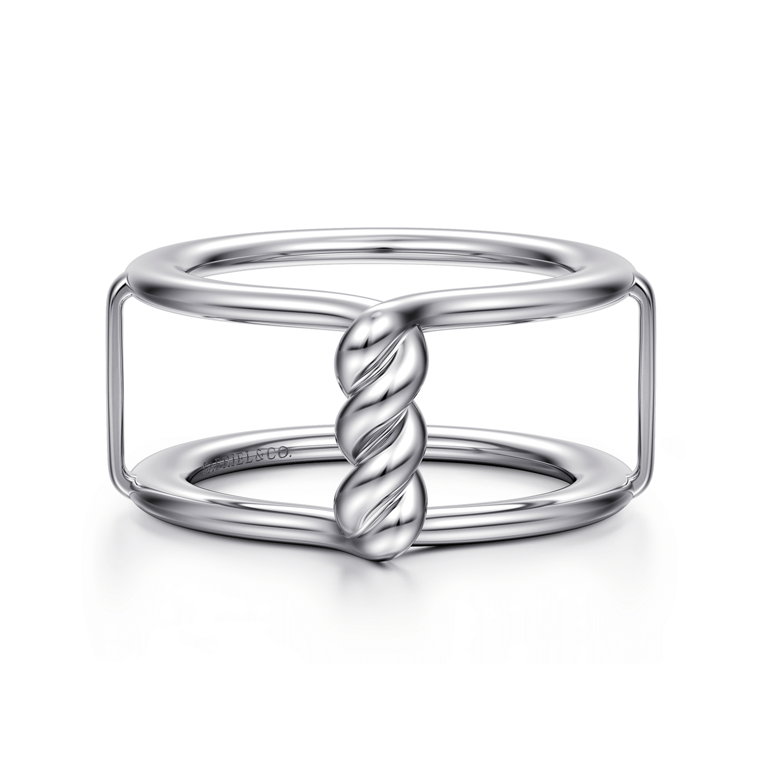 925 Sterling Silver Twisted Smart Ring Enhancer