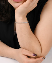 14K White Gold Diamond Flexible Bangle Bracelet 1.84cttw