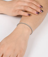 14K White Gold Diamond Flexible Bangle Bracelet 1.84cttw