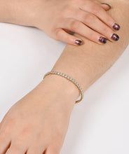 14K Yellow Gold Diamond Flexible Bangle Bracelet 4.00cttw