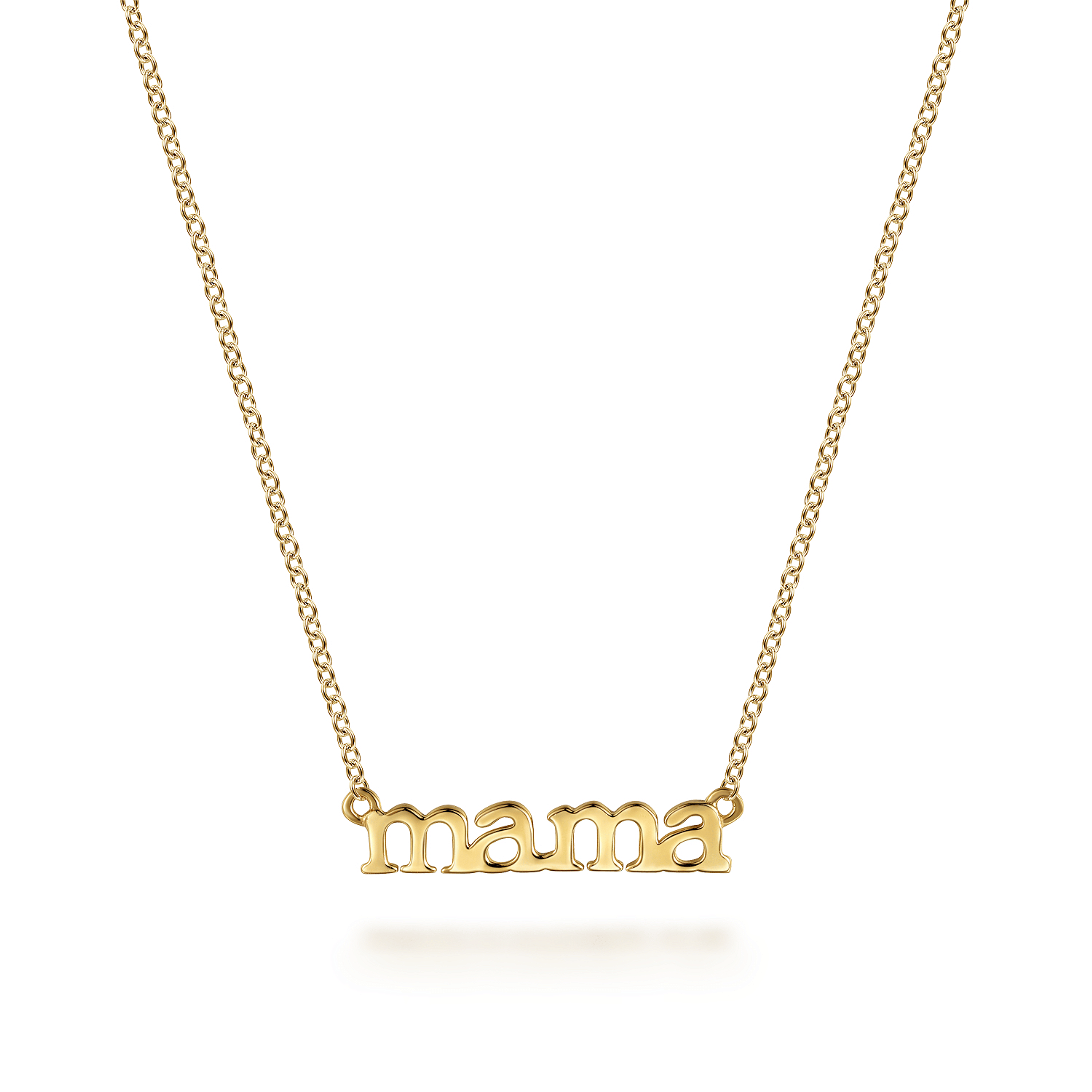 14K Yellow Gold Initial Necklace