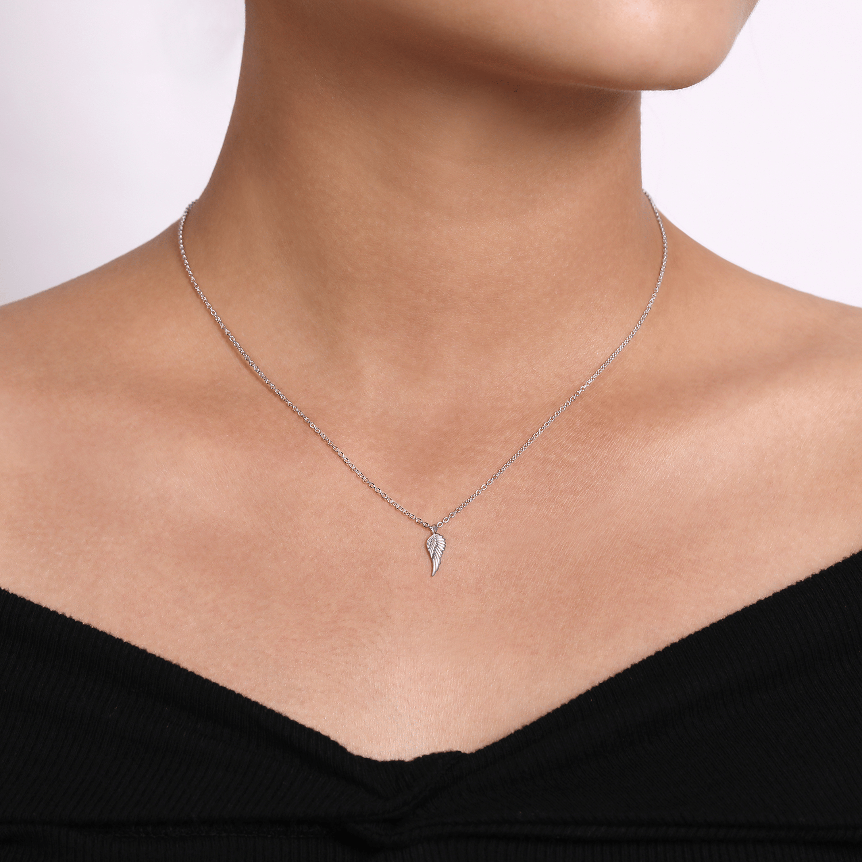 Pendant Necklace Angel Wings 925 Sterling Silver