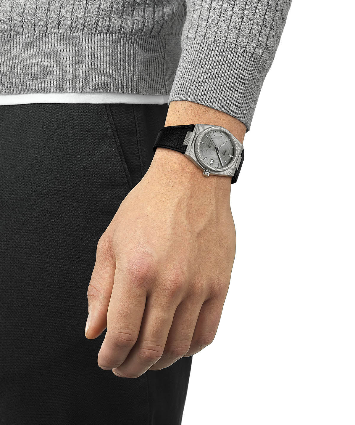 TISSOT PRX DAMASCUS STEEL 38MM