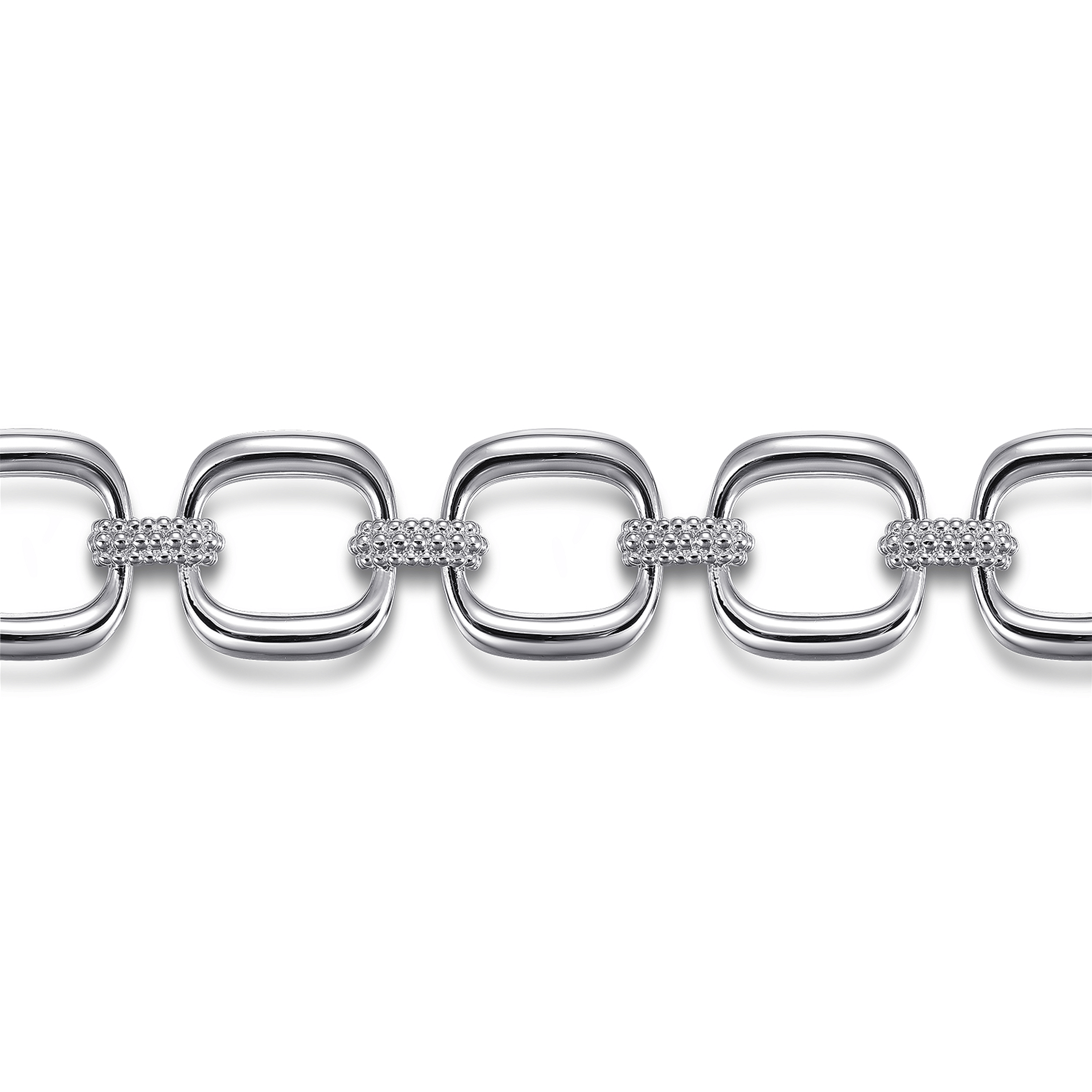 Link Chain Bracelet 925 Sterling Silver Bujukan
