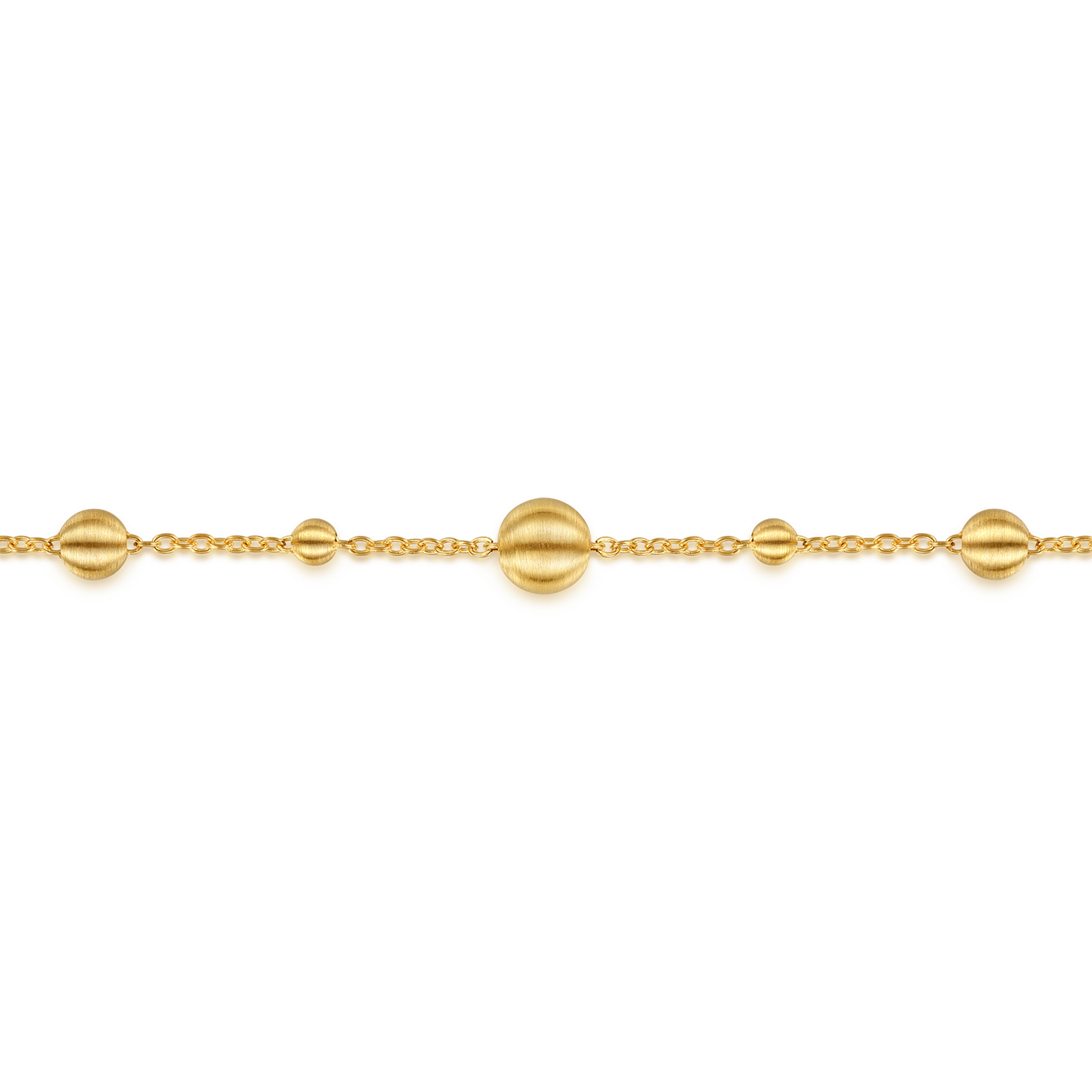 Chain Bracelet Station 14K Yellow Gold Bujukan