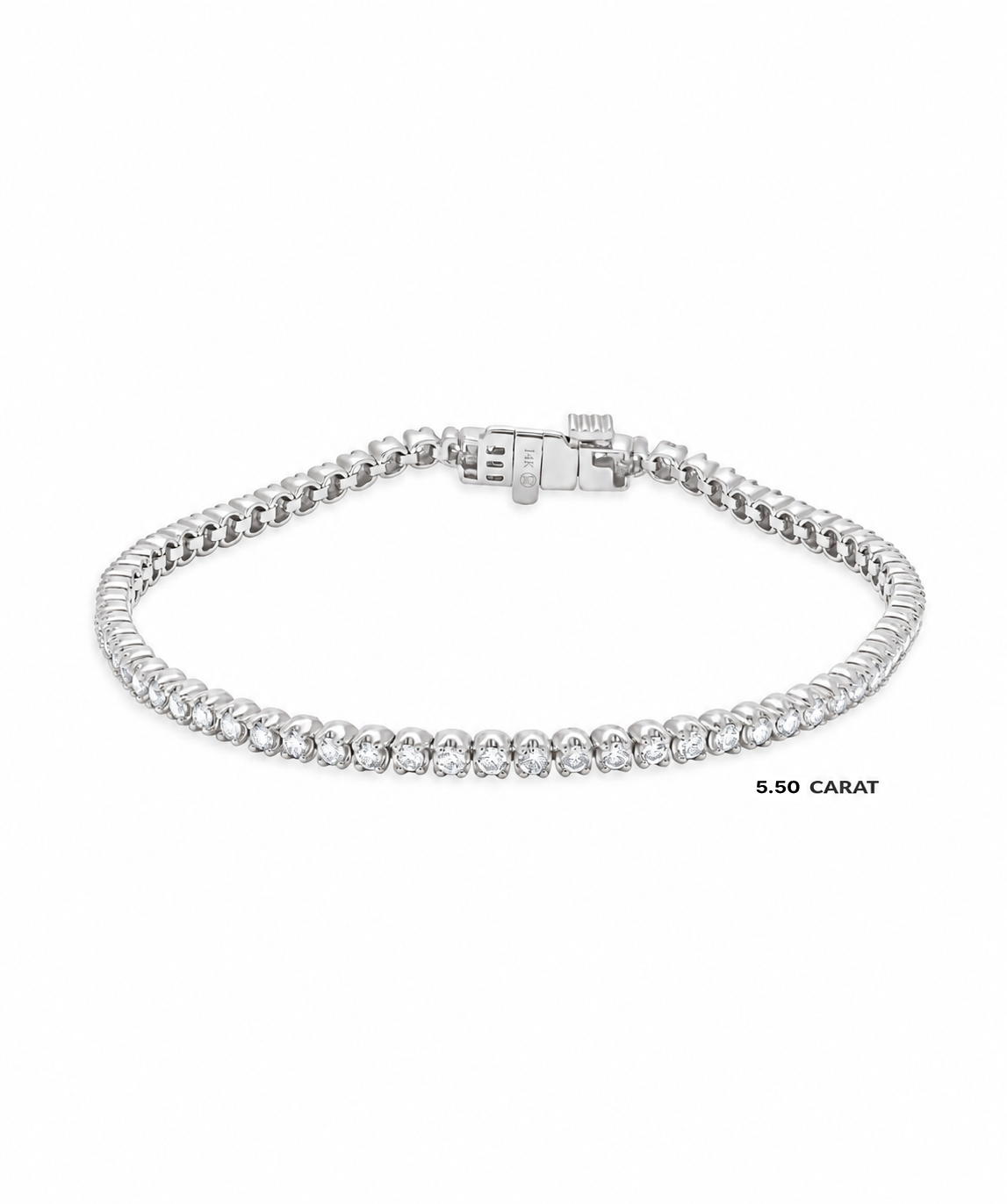 14K Gold Natural Diamond Tennis Bracelets