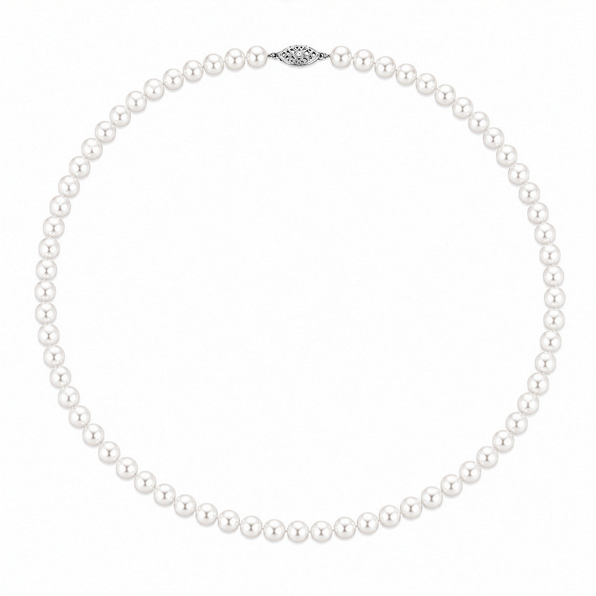 Cultured Freshwater Bead Nucleated Pearl Necklace