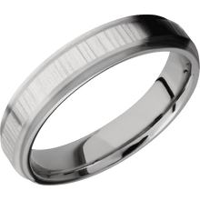 14K White Gold + Treebark1 , Satin Finish